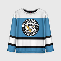 Лонгслив детский Pittsburgh Penguins: White, цвет: 3D-принт