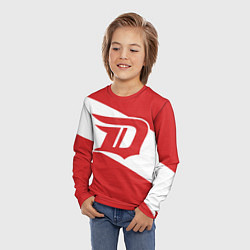Лонгслив детский Detroit Red Wings D, цвет: 3D-принт — фото 2