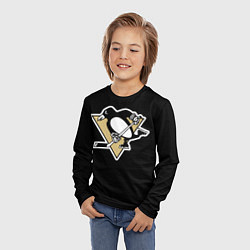 Лонгслив детский Pittsburgh Penguins: Malkin, цвет: 3D-принт — фото 2