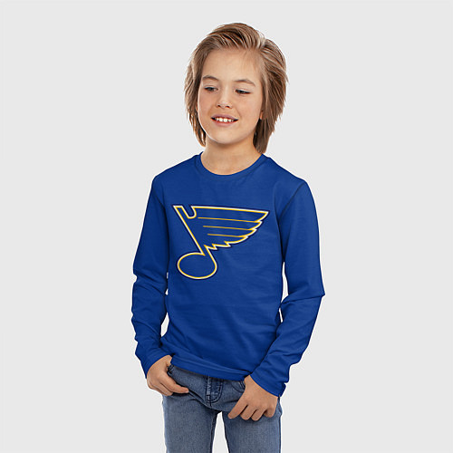 Детский лонгслив St Louis Blues: Tarasenko 91 / 3D-принт – фото 3