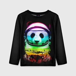 Лонгслив детский Панда космонавт, цвет: 3D-принт