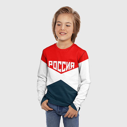 Детский лонгслив Форма России / 3D-принт – фото 3