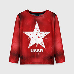 Лонгслив детский USSR Star, цвет: 3D-принт