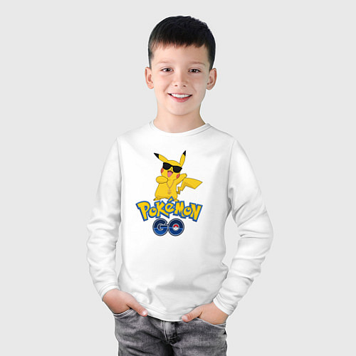 Детский лонгслив Pokemon GO / Белый – фото 3
