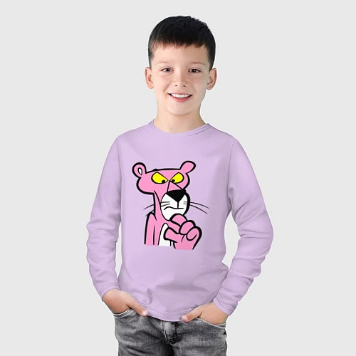 Детский лонгслив Розовая пантера / Лаванда – фото 3