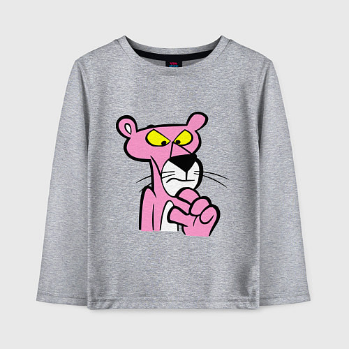 Детский лонгслив Розовая пантера / Меланж – фото 1