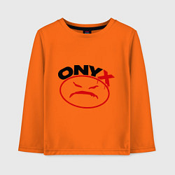 Лонгслив хлопковый детский Onyx, цвет: оранжевый