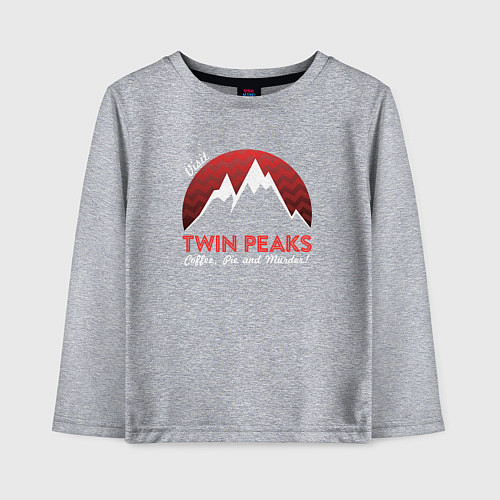 Детский лонгслив Twin Peaks: Pie & Murder / Меланж – фото 1