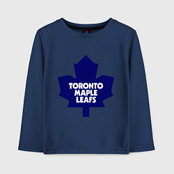 Лонгслив хлопковый детский Toronto Maple Leafs, цвет: тёмно-синий
