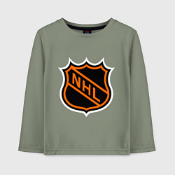 Лонгслив хлопковый детский NHL, цвет: авокадо