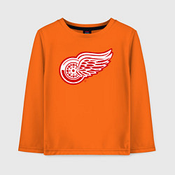 Лонгслив хлопковый детский Detroit Red Wings, цвет: оранжевый