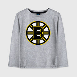 Лонгслив хлопковый детский Boston Bruins, цвет: меланж