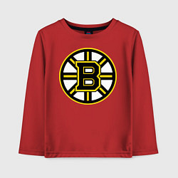 Лонгслив хлопковый детский Boston Bruins, цвет: красный