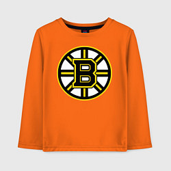 Лонгслив хлопковый детский Boston Bruins, цвет: оранжевый