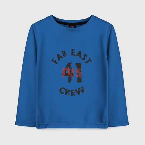 Детский лонгслив Far East 41 Crew / Синий – фото 1