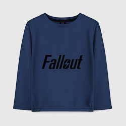 Лонгслив хлопковый детский Fallout, цвет: тёмно-синий