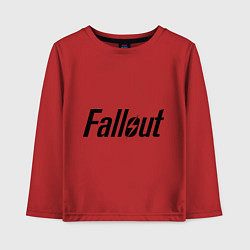 Лонгслив хлопковый детский Fallout, цвет: красный