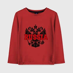 Лонгслив хлопковый детский Russia Coat, цвет: красный
