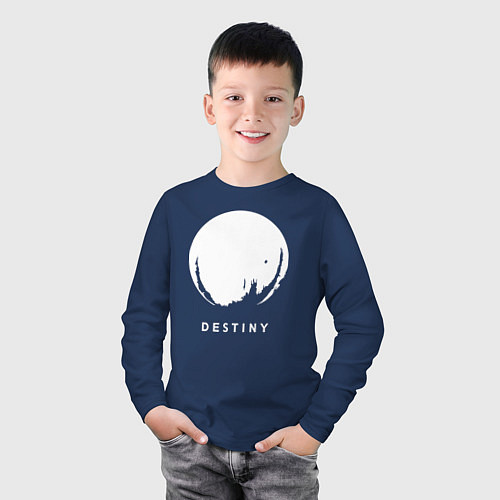 Детский лонгслив Destiny Planet / Тёмно-синий – фото 3