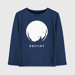Лонгслив хлопковый детский Destiny Planet, цвет: тёмно-синий