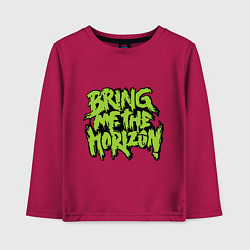 Лонгслив хлопковый детский Bring me the horizon, цвет: маджента