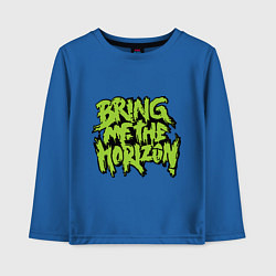 Лонгслив хлопковый детский Bring me the horizon, цвет: синий