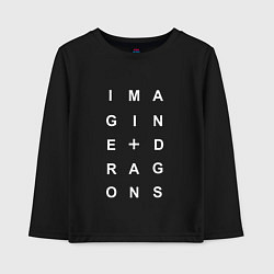 Лонгслив хлопковый детский Imagine Dragons, цвет: черный