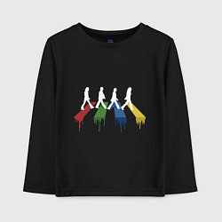 Лонгслив хлопковый детский Beatles Color, цвет: черный