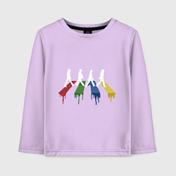 Лонгслив хлопковый детский Beatles Color, цвет: лаванда