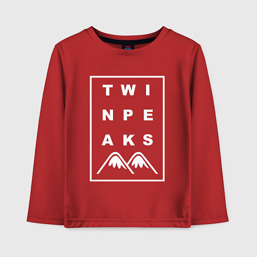 Детский лонгслив Twin Peaks / Красный – фото 1