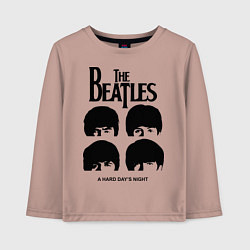 Лонгслив хлопковый детский A Hard Days Night, цвет: пыльно-розовый