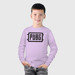 Лонгслив хлопковый детский PUBG, цвет: лаванда — фото 2