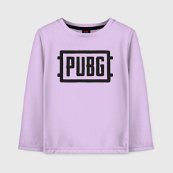 Лонгслив хлопковый детский PUBG, цвет: лаванда