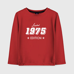 Лонгслив хлопковый детский Limited Edition 1975 цвета красный — фото 1