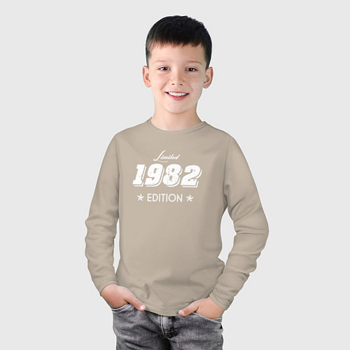 Детский лонгслив Limited Edition 1982 / Миндальный – фото 3