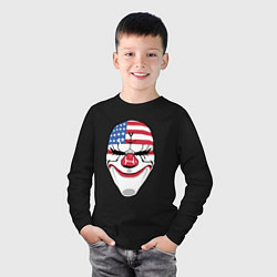 Лонгслив хлопковый детский American Mask, цвет: черный — фото 2