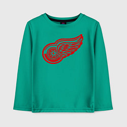 Лонгслив хлопковый детский Detroit Red Wings: Pavel Datsyuk, цвет: зеленый