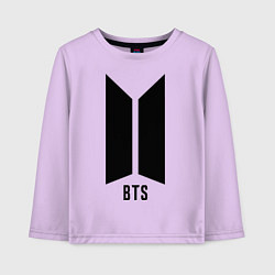 Лонгслив хлопковый детский BTS Army, цвет: лаванда