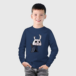 Лонгслив хлопковый детский Hollow Knight, цвет: тёмно-синий — фото 2