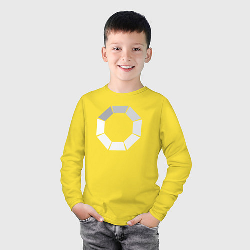 Детский лонгслив Loading / Желтый – фото 3