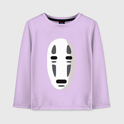 Лонгслив хлопковый детский Безликий Бог Каонаси, цвет: лаванда