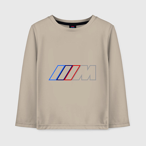 Детский лонгслив BMW Motor Contur / Миндальный – фото 1