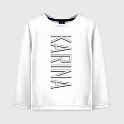 Лонгслив хлопковый детский Karina Font, цвет: белый