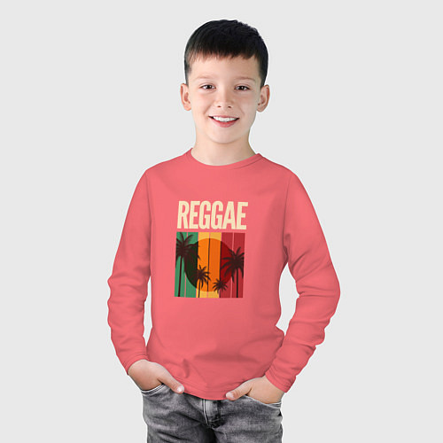 Детский лонгслив Reggae / Коралловый – фото 3