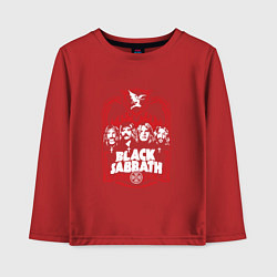 Лонгслив хлопковый детский Black Sabbath Collective, цвет: красный