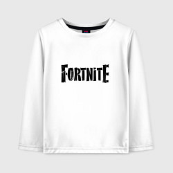 Лонгслив хлопковый детский Fortnite Logo, цвет: белый