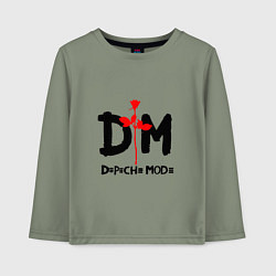 Лонгслив хлопковый детский Depeche Mode Rose, цвет: авокадо