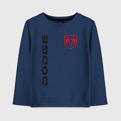 Лонгслив хлопковый детский Dodge Style, цвет: тёмно-синий