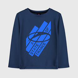 Лонгслив хлопковый детский A state of trance, цвет: тёмно-синий