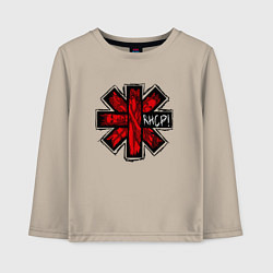 Лонгслив хлопковый детский Red Hot Chili Peppers, цвет: миндальный